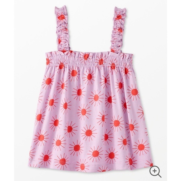 Pink and Red Sun Patterned Kids Top by Hanna Anderson - Picture 1 of 3